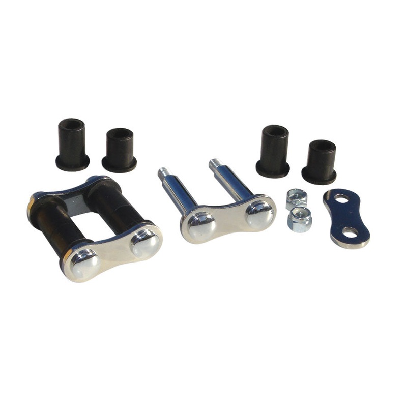 Front Spring Shackles, 2 (Stainless); 1935-48 Car, Pickup