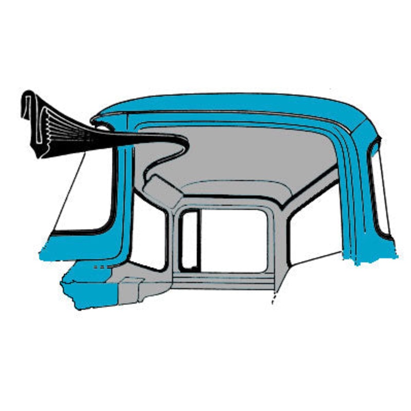 Headliner Retainer Seal; 1953-56 Pickup, Panel
