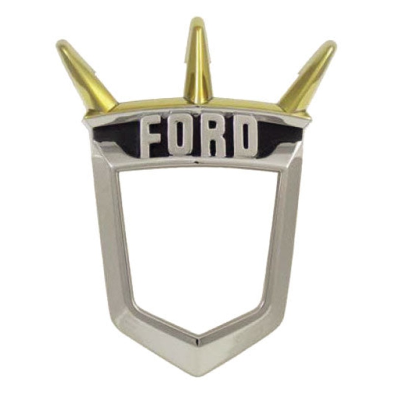 Hood Emblem Bezel; 1955-56 Fairlane