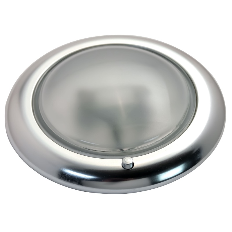 Round Push-Button Dome Light (Smooth)