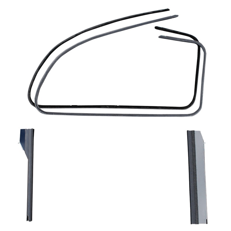 Front Door Window Channel Kit; 1937-39 5W Coupe, Fordor
