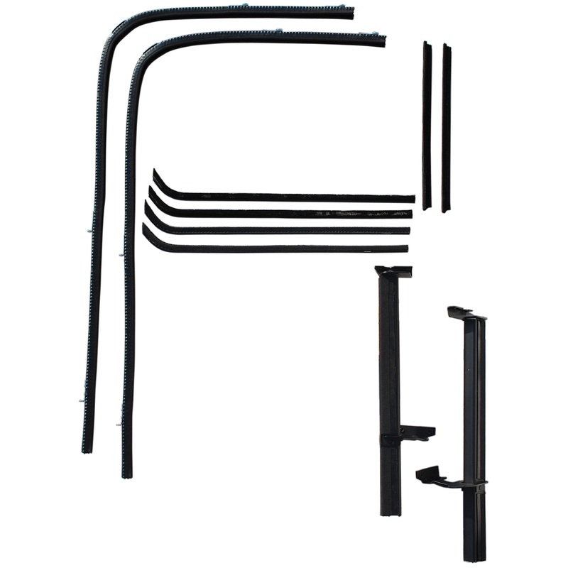 Front Door Window Channel Kit; 1940 Coupe, Sedan Delivery, Fordor