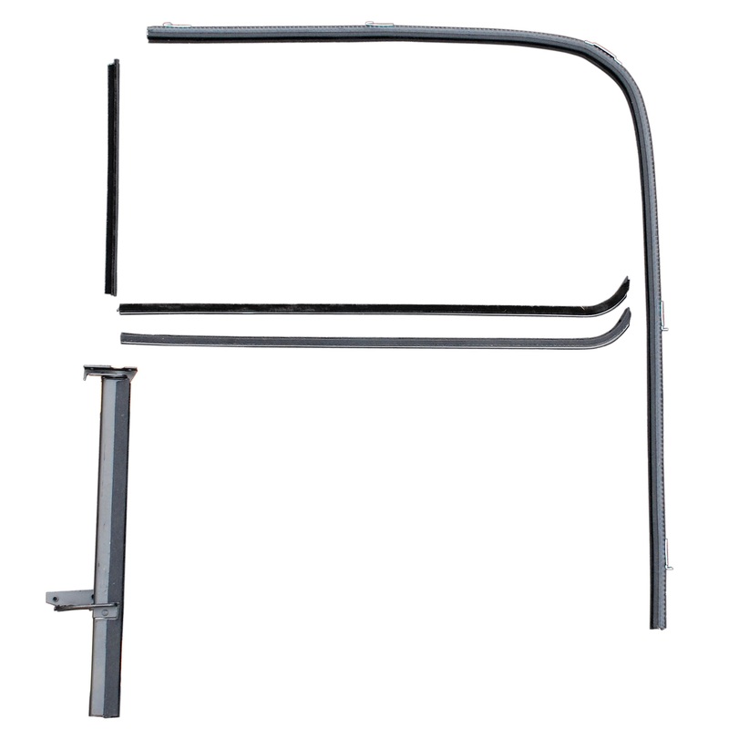 Front Door Window Channel Kit; 1940 Tudor