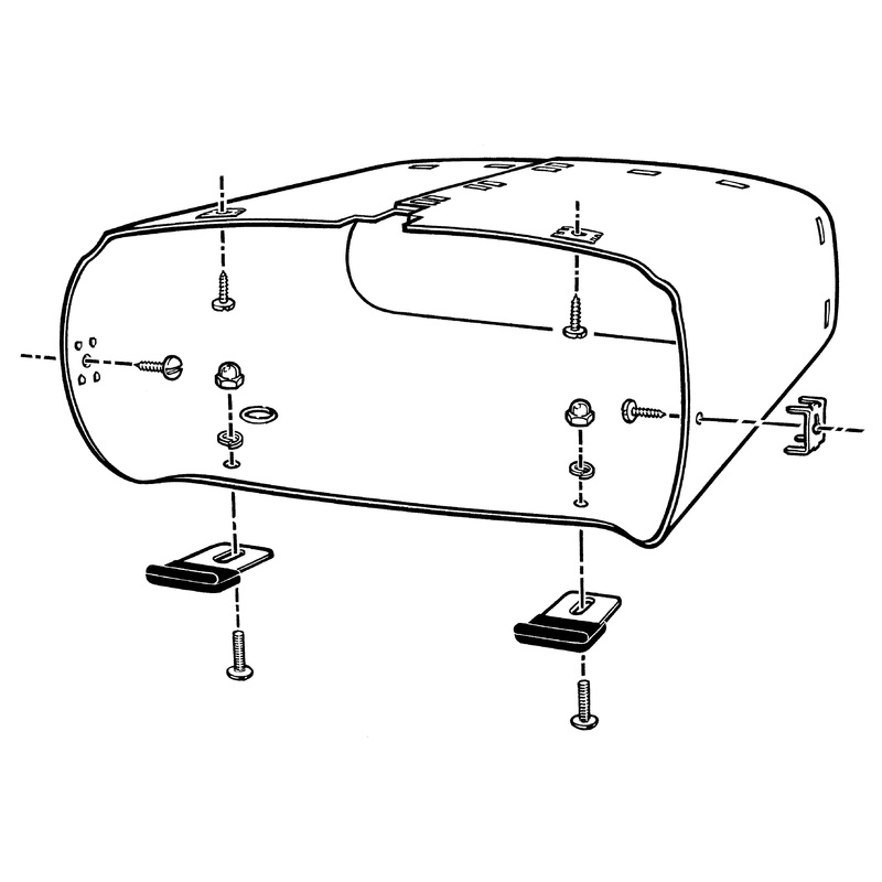 Glove Box & Door Mounting Kit; 1940-48 Car, Station Wagon