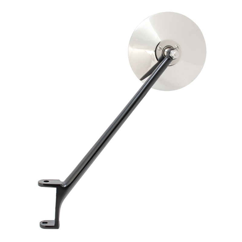 Door Hinge Rearview Mirror (Black); 1935-47 Pickup