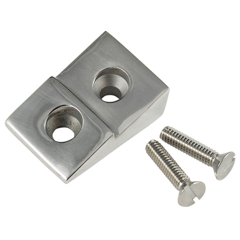 Door Striker Plate (Stainless); 1932-39 Closed Car, 1932-37 Pickup