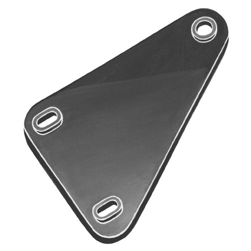 Hood Hinge Pads; 1937-40 Car