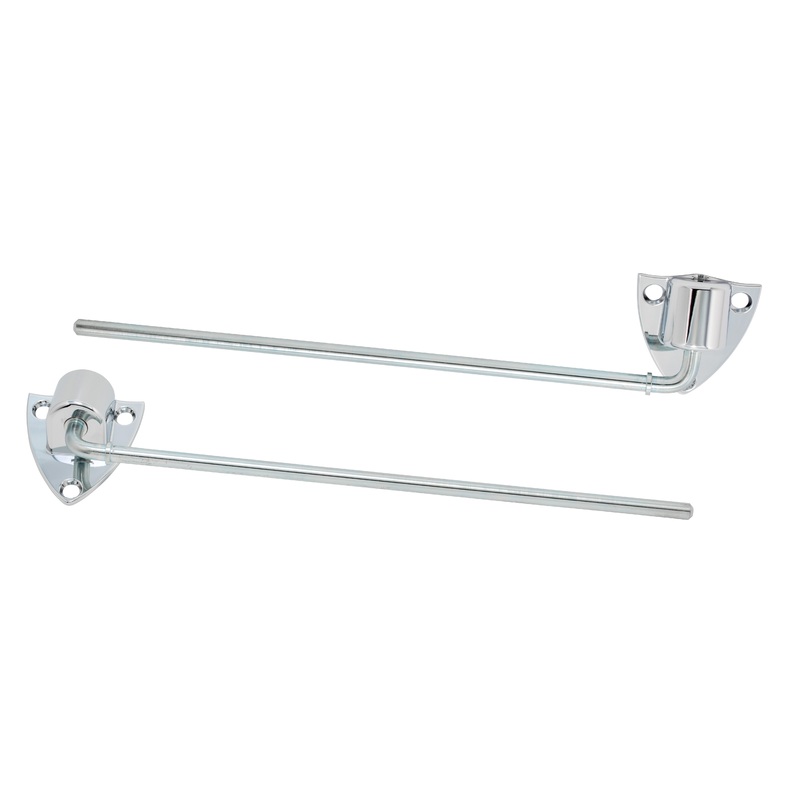 Sun Visor Brackets (Chrome); 1938 47 Pickup