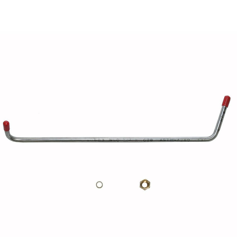 57 Bel Air, Impala 8cyl Dual 4BBL, Thermal Choke Control Line, Fuel Line; Stainless