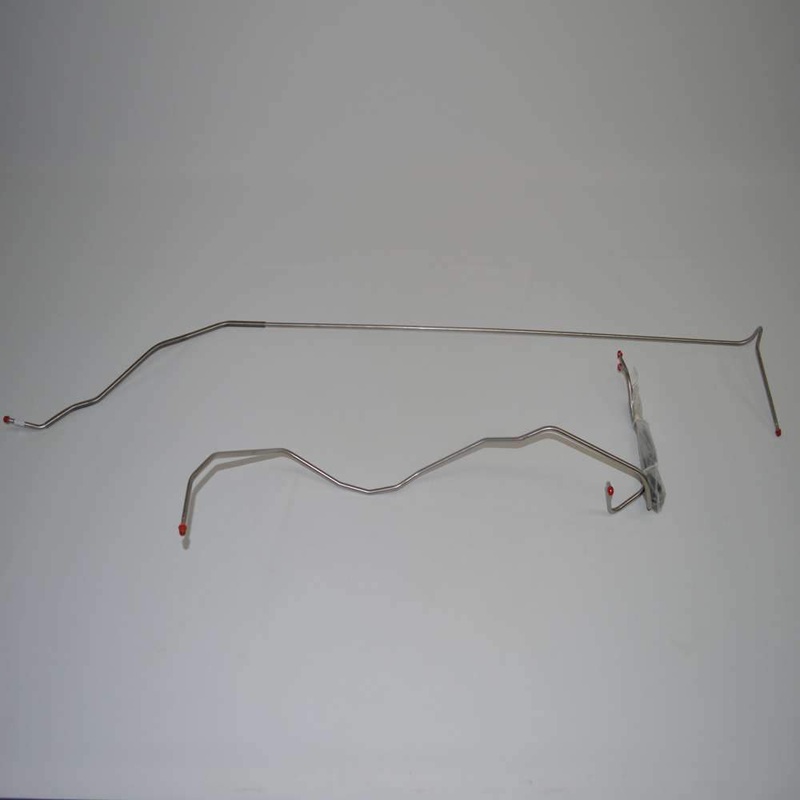 58 Chevy Impala 3/8 Tank to Pump, 3pc Fuel Line Set; Steel