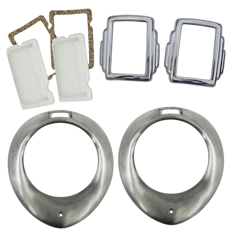 Headlight Rim Bundle; 1940 Standard Car, Pickup