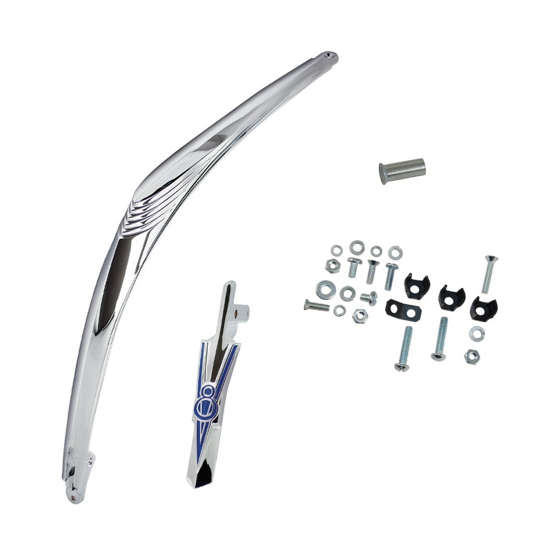 Hood Ornament, Handle & Mounting Hardware Bundle; 1939 Deluxe