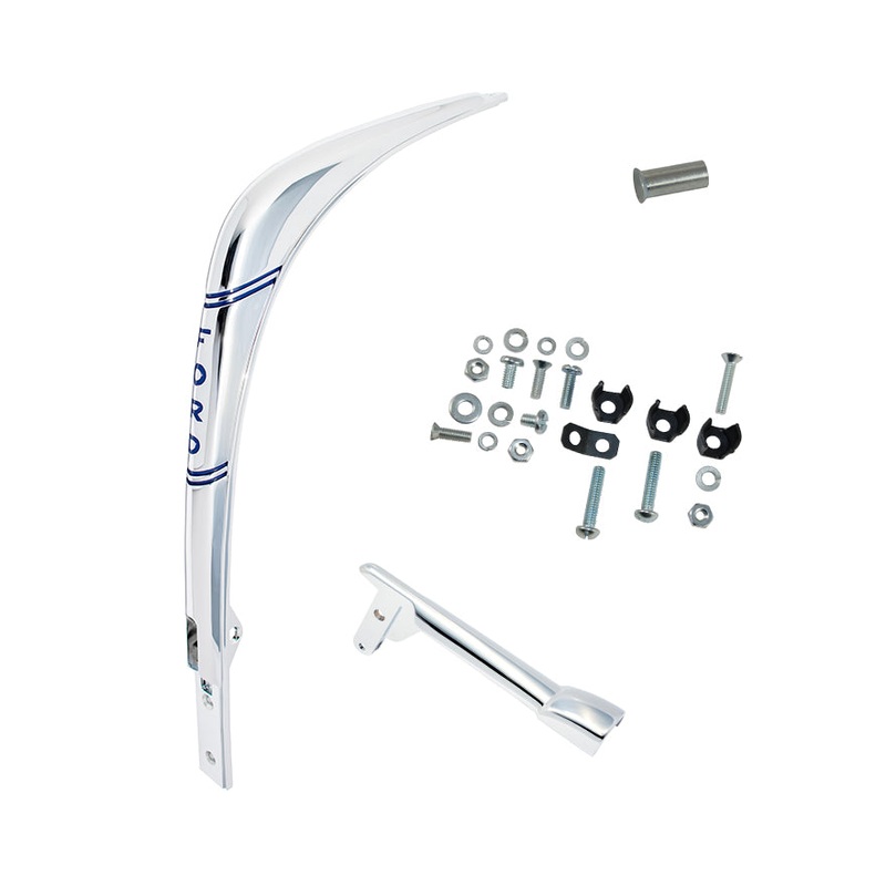 Hood Ornament, Handle & Mounting Hardware Bundle; 1940 Pickup