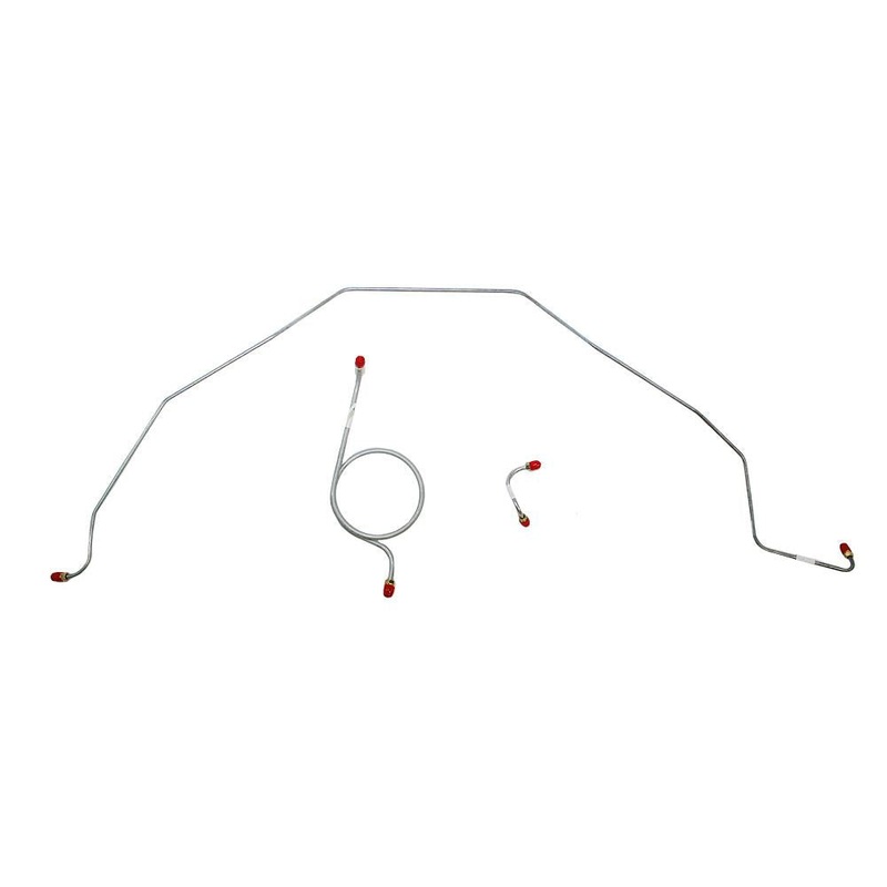65 Bel Air, Impala Standard Brakes Front Brake Line Kit; Steel