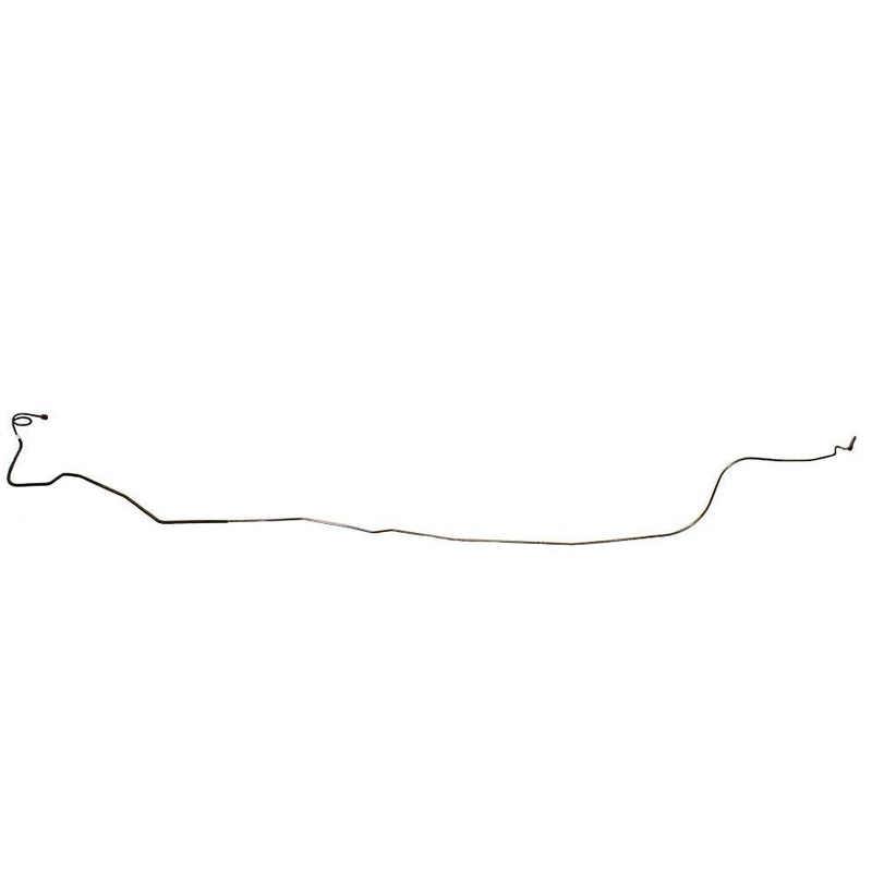 74-77 Chevy Camaro/ Pontiac Firebird, 1pc Intermediate Brake Line, w/ Power Disc Brake Line; Stainless