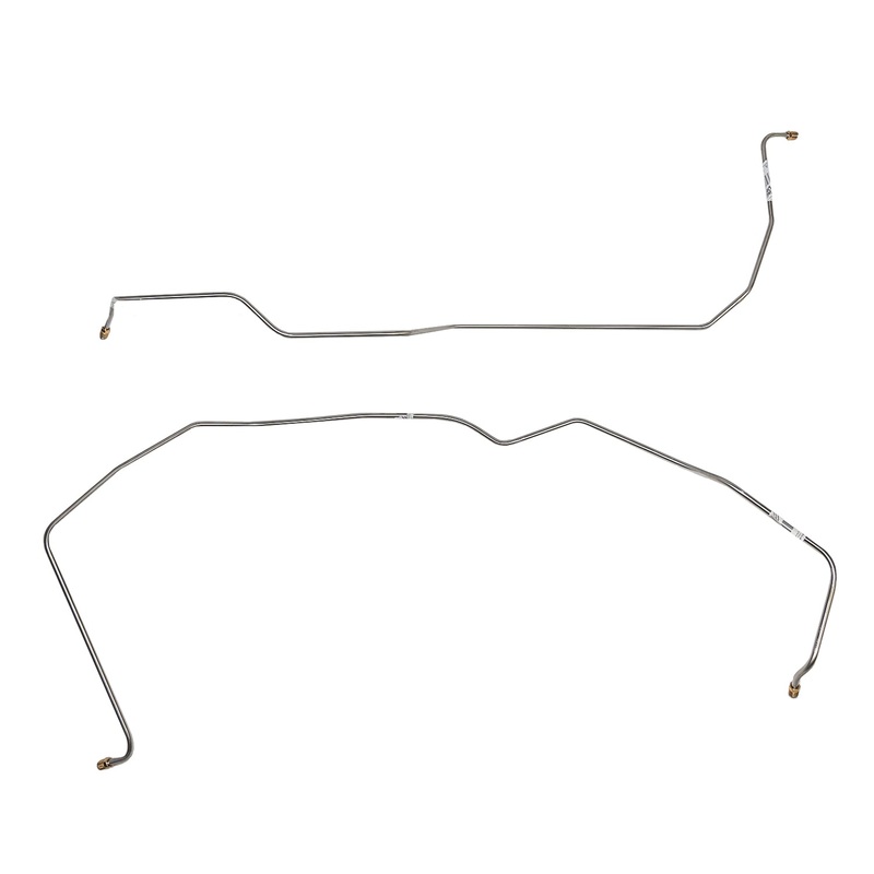 68-72 Chevy Chevelle, Malibu, El Camino w/ Turbo-Hydramatic 350, 2pc Transmission Cooler Line Set; Steel