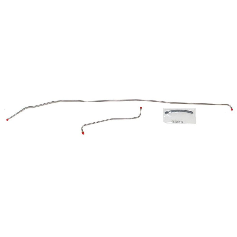 71-72 Chevy C10/GMC C1500 8cyl, 2wd; 2pc 5/16″ Tank to Pump Main Fuel Lines; Steel