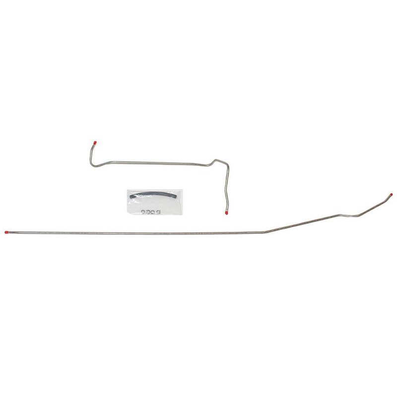71-72 Chevy C20/GMC C2500 8cyl, 2wd; 2pc 3/8″ Main Fuel Lines; Stainless