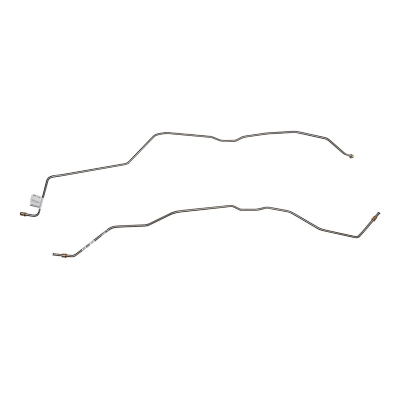 76-77 Pontiac Firebird & Trans Am w/Turbo-Hydramatic 350/400 Transmission 2pc Cooler Line Set; Steel