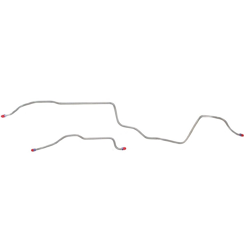 76-81 Pontiac Firebird & Trans Am, w/ F-41 Rear Suspension, Rear Axle Brake Lines, 2pc; Steel