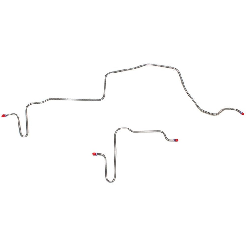 79-81 Pontiac Firebird & Trans Am w/ Rear Disc; Rear Axle Brake Lines, 2pc; Steel