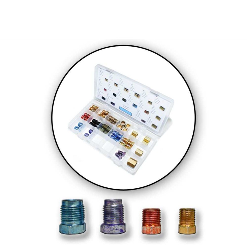 56 Piece SAE Tube Nut Fitting Kit