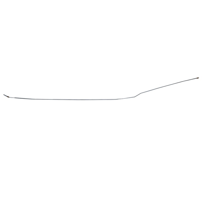 57-60 Ford F1 Pickup Short Bed, Standard Drum Brakes, Intermediate Brake Line; Stainless