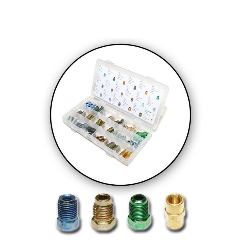 60 Piece Metric Tube Nut Fitting Kit