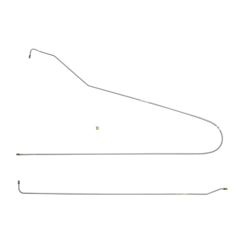 63-66 C10 63-66 C1500 2wd Long Bed Intermediate Brake Line; Stainless
