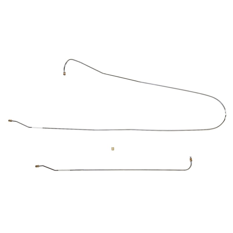 63-66 C10 63-66 C1500 2WD Short Bed Intermediate Brake Line; Stainless