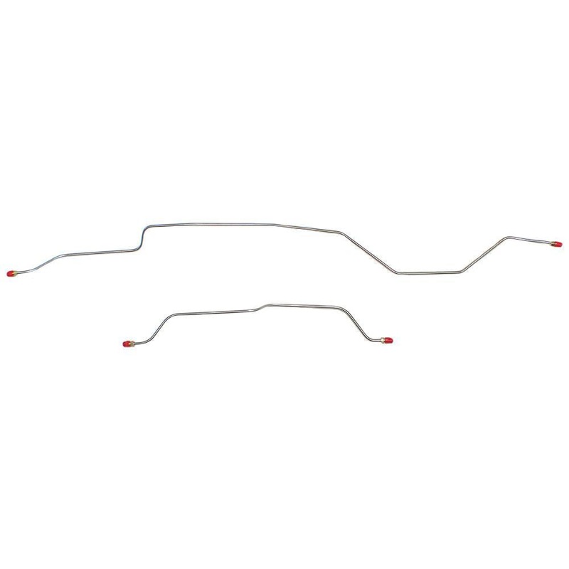 63-66 Chevy C10/GMC C1500 1/2 Ton Truck; Rear Axle Brake Lines; Steel