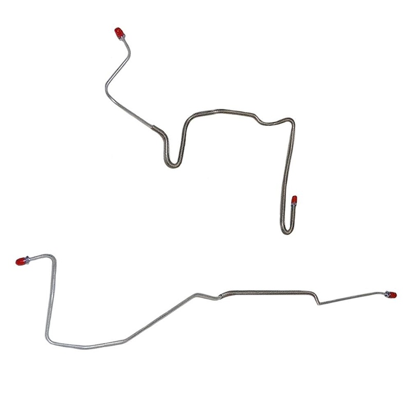 82-83 Chevy Camaro/ Pontiac Firebird, w/ J65 Rear Disc Brakes w/ Hose on Right Side ONLY (NO LEFT HOSE), Rear Axle Brake Line Set; Steel