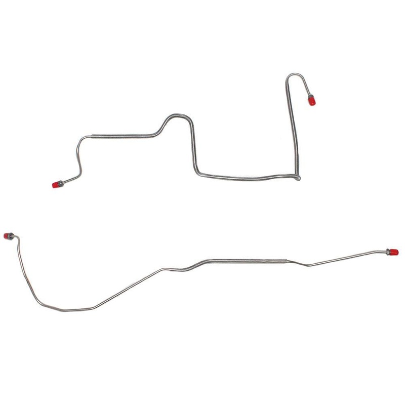 84-88 Chevy Camaro/ Pontiac Firebird, w/ J65 Rear Disc Brakes, w/ Hose on Right Side (NO LEFT HOSE), Rear Axle Brake Line Set; Steel