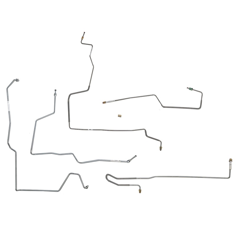 97-02 Eldorado, Traction Control Front Brake Line Kit; Steel