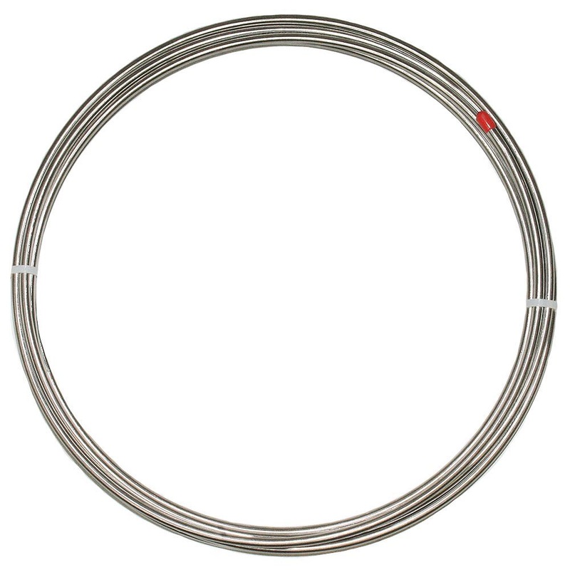3/8 inch Fuel Line Tubing Roll; 20 foot; Steel