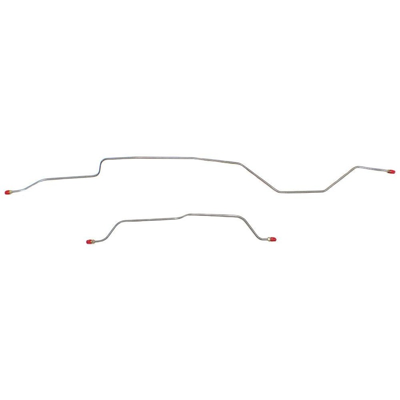 63-66 Chevy C10/GMC C1500 1/2 Ton Truck; Rear Axle Brake Lines; Stainless