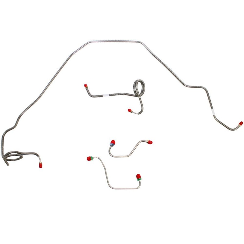 71-80 Camaro, Firebird Front Brake Line Kit; Stainless