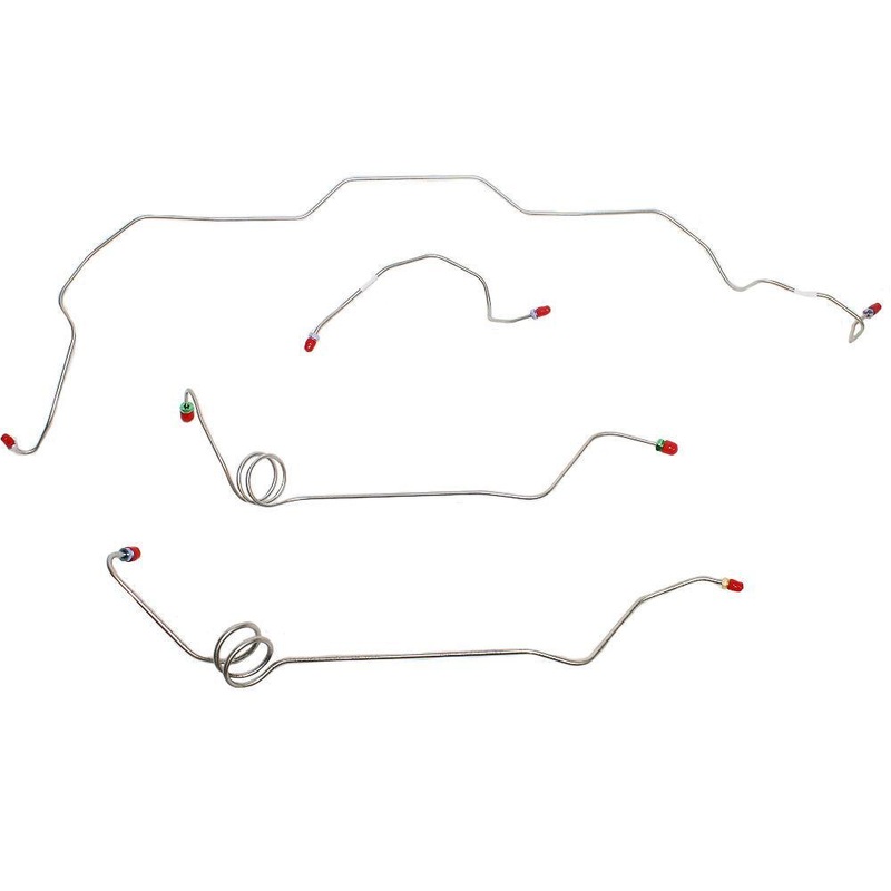 81-88′ Chevy Monte Carlo, El Camino, w/ Power Brakes, 4pc Brake Line Set; Stainless