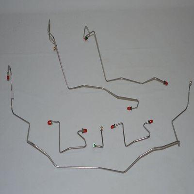 98-00 GM S-Series Truck, 2wd, Reg Cab/Short Bed, Rear Drum, w/o ZR2 Package; Complete Brake Line Kit; Stainless
