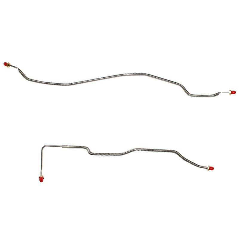 98-04 Chevy S-10, GMC Sonoma, with ZR2 Package, w/ Rear Disc; 4WD Rear Axle Brake Lines; Steel