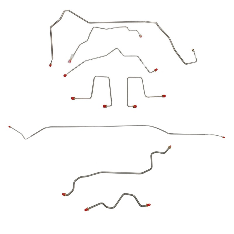 98-99 Blazer, Jimmy, Bravada, 4wd & 4-Door, Complete Brake Line Set; Stainless