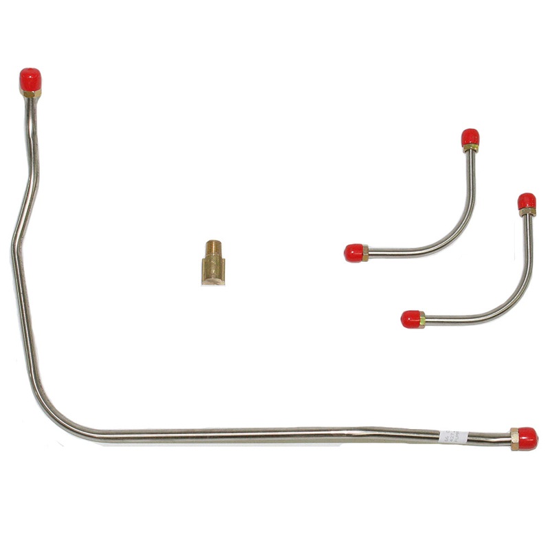 66′ Chevy Corvette, 427CID, 425 HP, 4BBL, Pump to Carb Fuel Line (3 Lines); Stainless