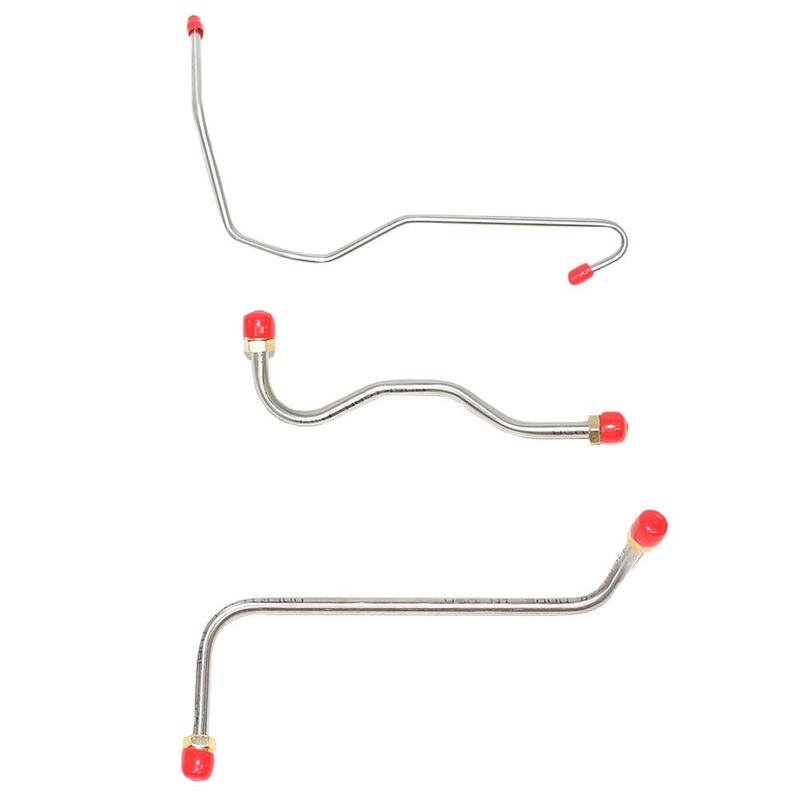 68 Chevy Corvette, 427CID/390HP, 4BBL; Pump to Carb Fuel Line, 3 Line Set; Steel