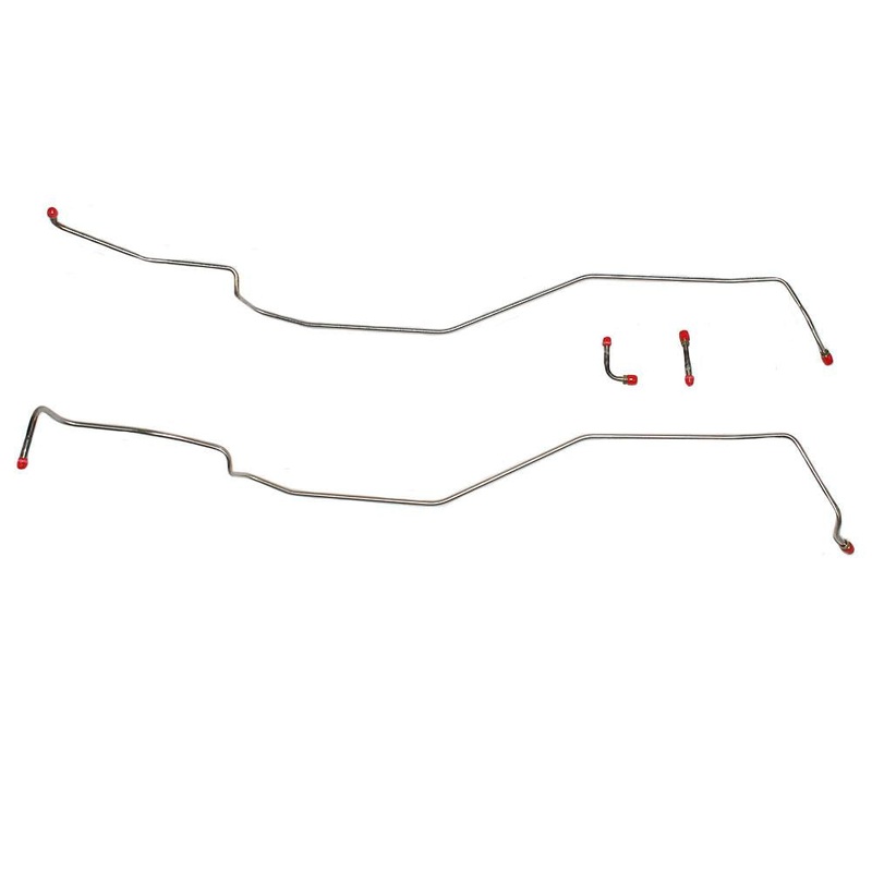 70-74 Chevy Corvette, BIG BLK & 75-76 SM BLK; Transmission Cooler Lines, 4pc Set; Stainless