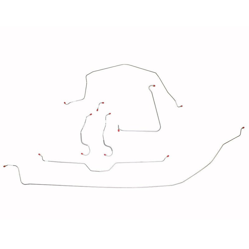 65 Corvette Standard All Brake Lines; Stainless