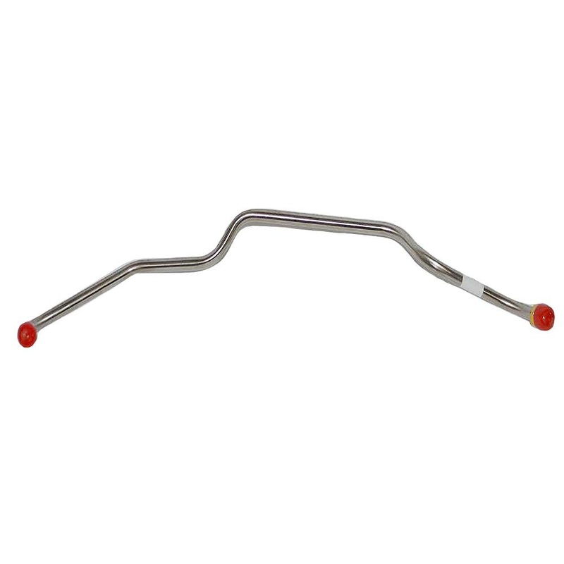 69-70 Firebird, Lemans, Trans Am, GTO; V8 4BBL, w/Side Outlet Fuel Pump, Route Driver Side of Thermostat; Pump to Carb Fuel Line; Stainless