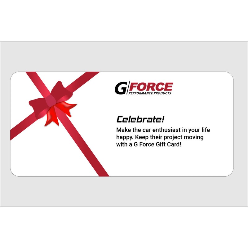 G Force Gift Card $25.00