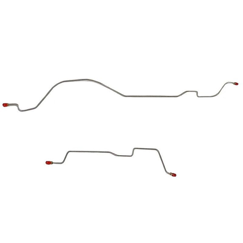 56-62 Chevy Corvette, Rear Axle Brake Line; Steel