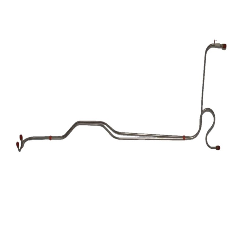 66 Bel Air, Biscayne, Impala, 283/327CID, Powerglide Transmission Line Set w/Loop Radiator Ports 12.5 Apart; Stainless