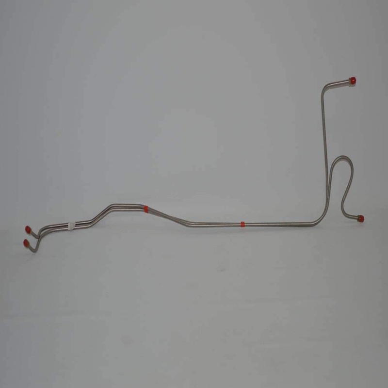 66 Chevy Bel Air, Biscayne, Impala, TH350/TH400 Transmission Line Set, w/ Loop Radiator Ports 12.5 Apart; Steel